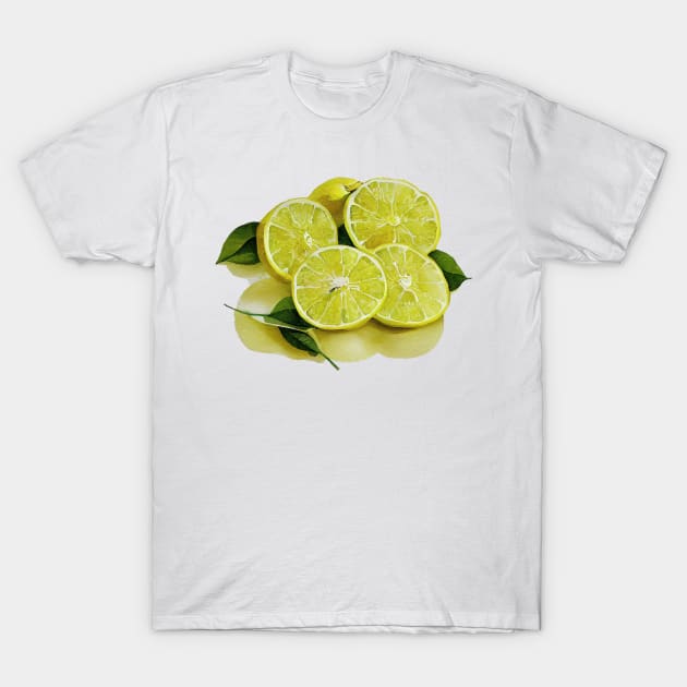 Sliced Lemons T-Shirt by fistikci